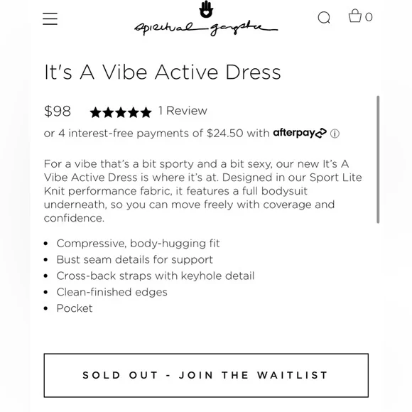 NWT It’s a Vibe Active Dress. Super cute. Shorts w/ pocket underneath - Picture 4 of 11